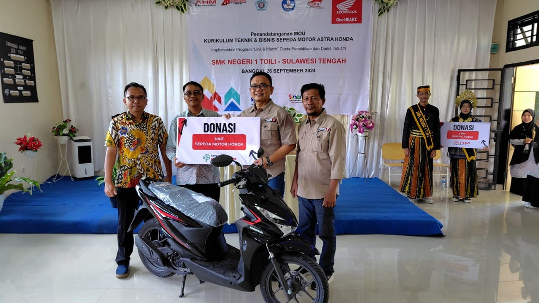 Honda Jalin Kerjasama Dengan SMKN 1 Toili