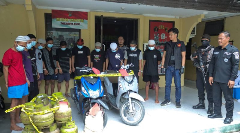 Periode Agustus, Jatanras Polresta Palu Berhasil Tangkap 11 Pelaku Kejahatan