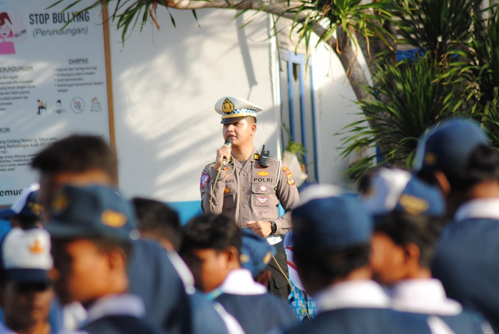 Sat Lantas Polresta Palu  Beri Pemahaman Tertib Lalin ke Pelajar