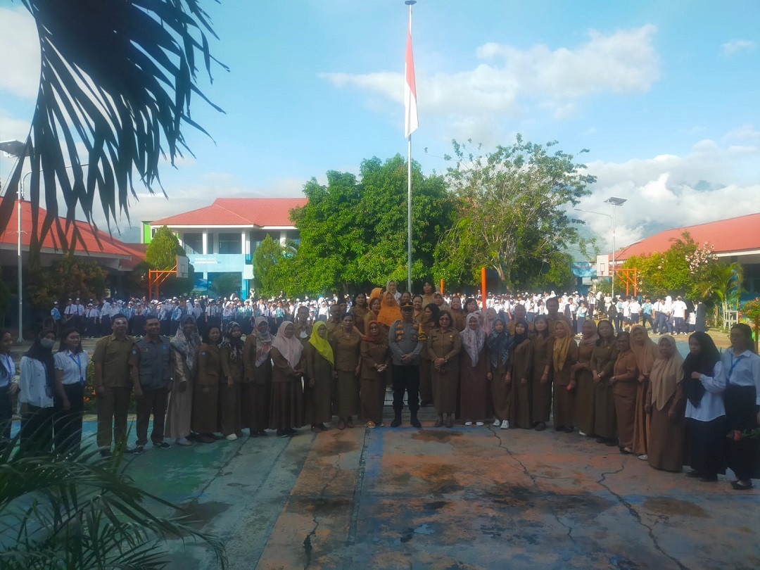 Kapolsek Palu Selatan Ajak Siswa Jauhi Geng Motor