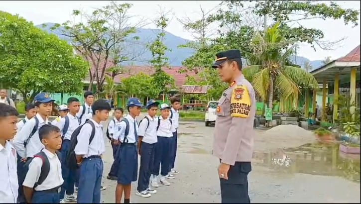 Cegah Pelajar Terlibat Geng Motor, Polsek Palu Barat Rutin Sambang Sekolah