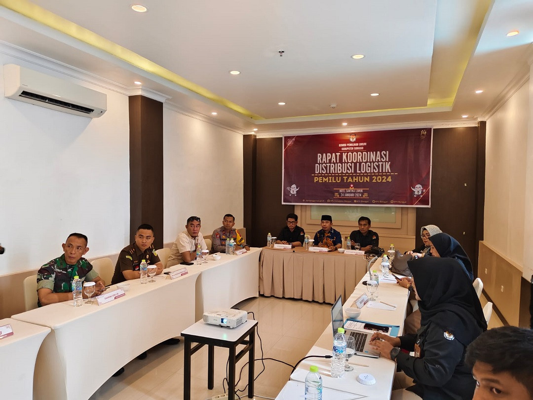 Rakor Distribusi Logistik Pemilu 2024, Polres Banggai Tegaskan Estimasi Waktu