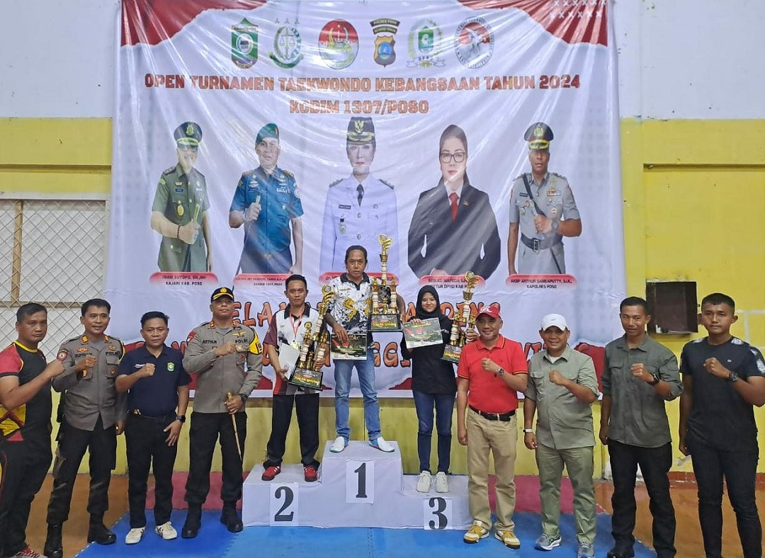 Turnamen Taekwondo Kebangsaan Kodim 1307/Poso Berakhir