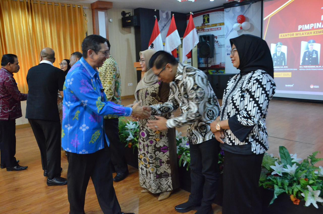 Gelar Pisah Sambut, Kemenkumham Sulteng Komitmen Tingkatkan Kinerja