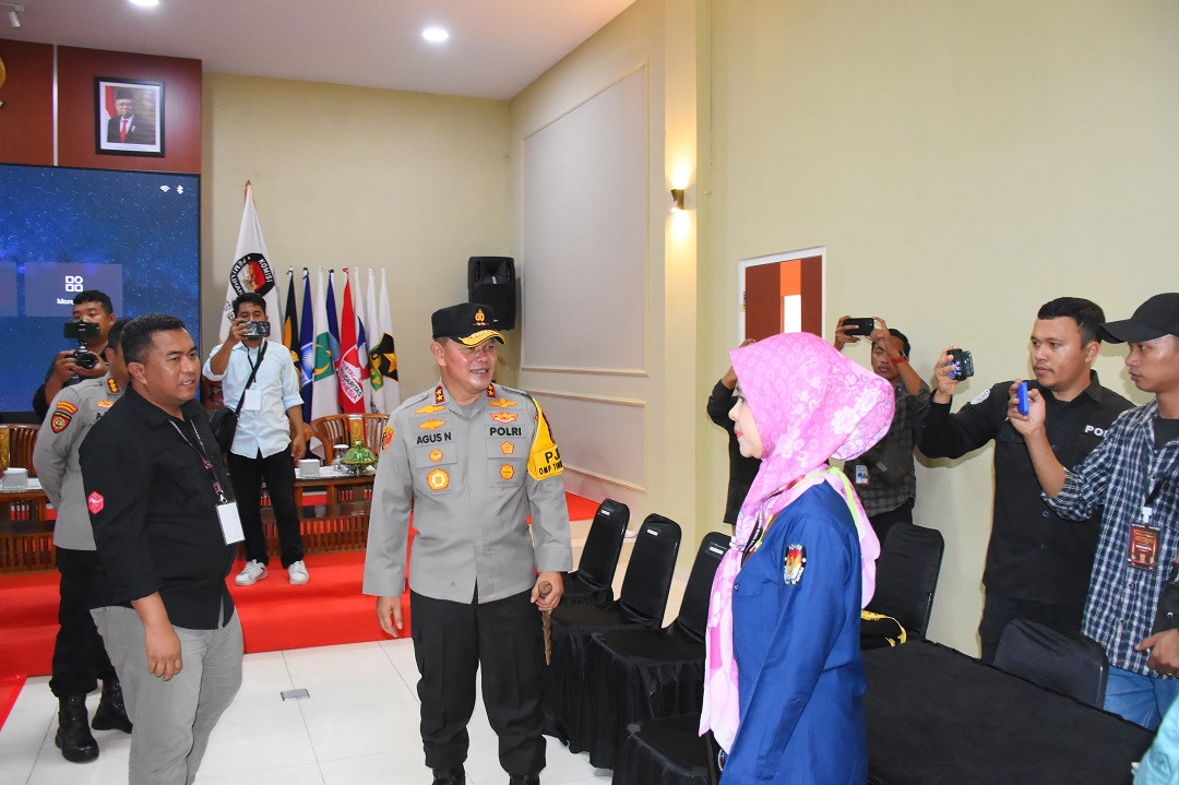 Kapolda Cek Kesiapan KPU Sulteng