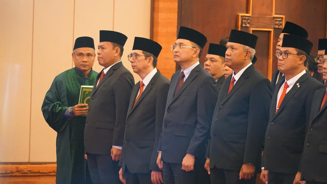 Kakanwil Hermansyah Dilantik sebagai Anggota MPWN Sulawesi Tengah