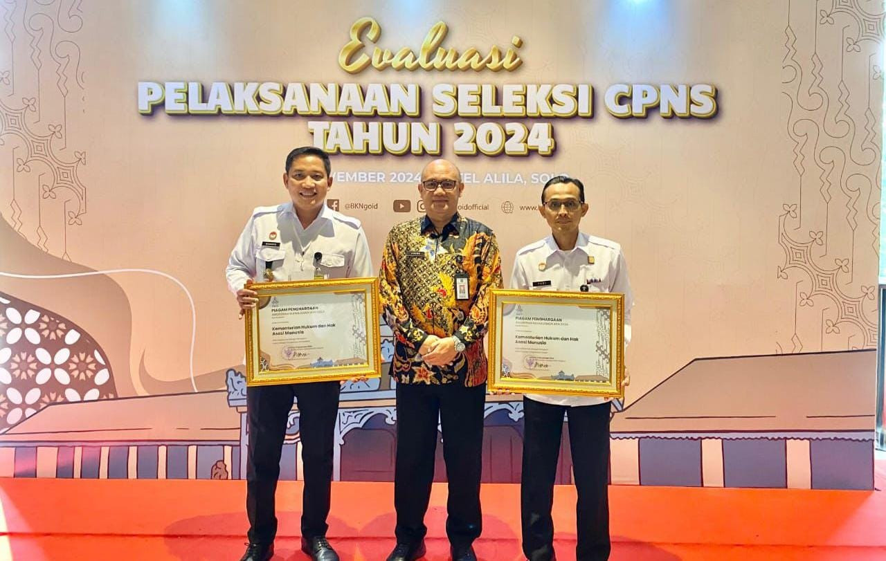 Kemenkumham Sulteng Bangga, Prestasi Nasional Tingkatkan Kualitas Pelayanan Publik