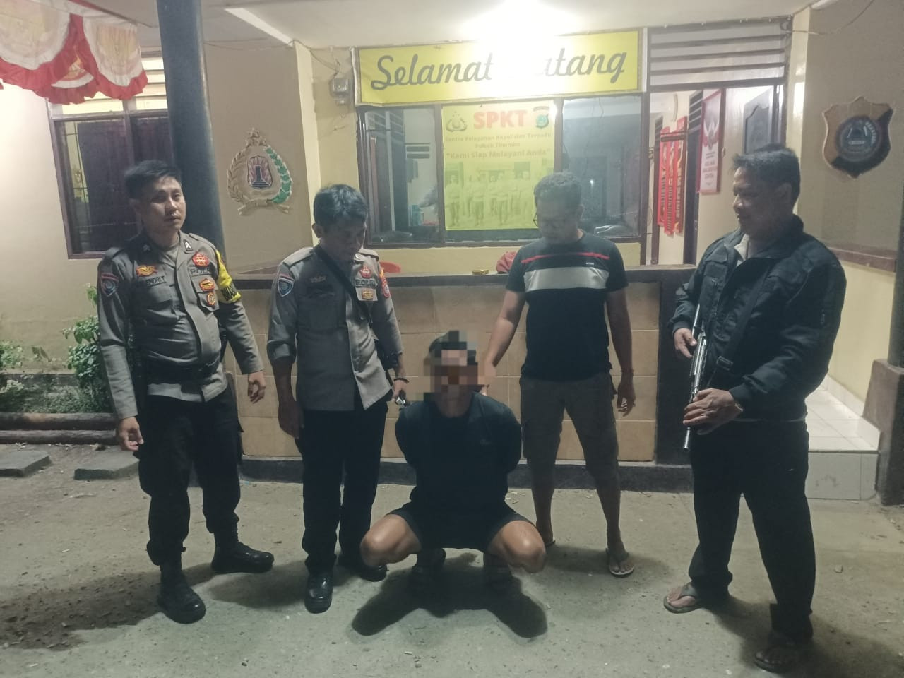 Polisi Tangkap Pelaku Penikaman di Desa Sidoan