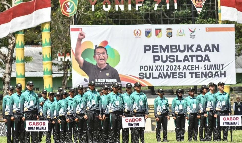 Atlet Sulteng Didampingi 173 Official Plus Pimpinan Kontingen