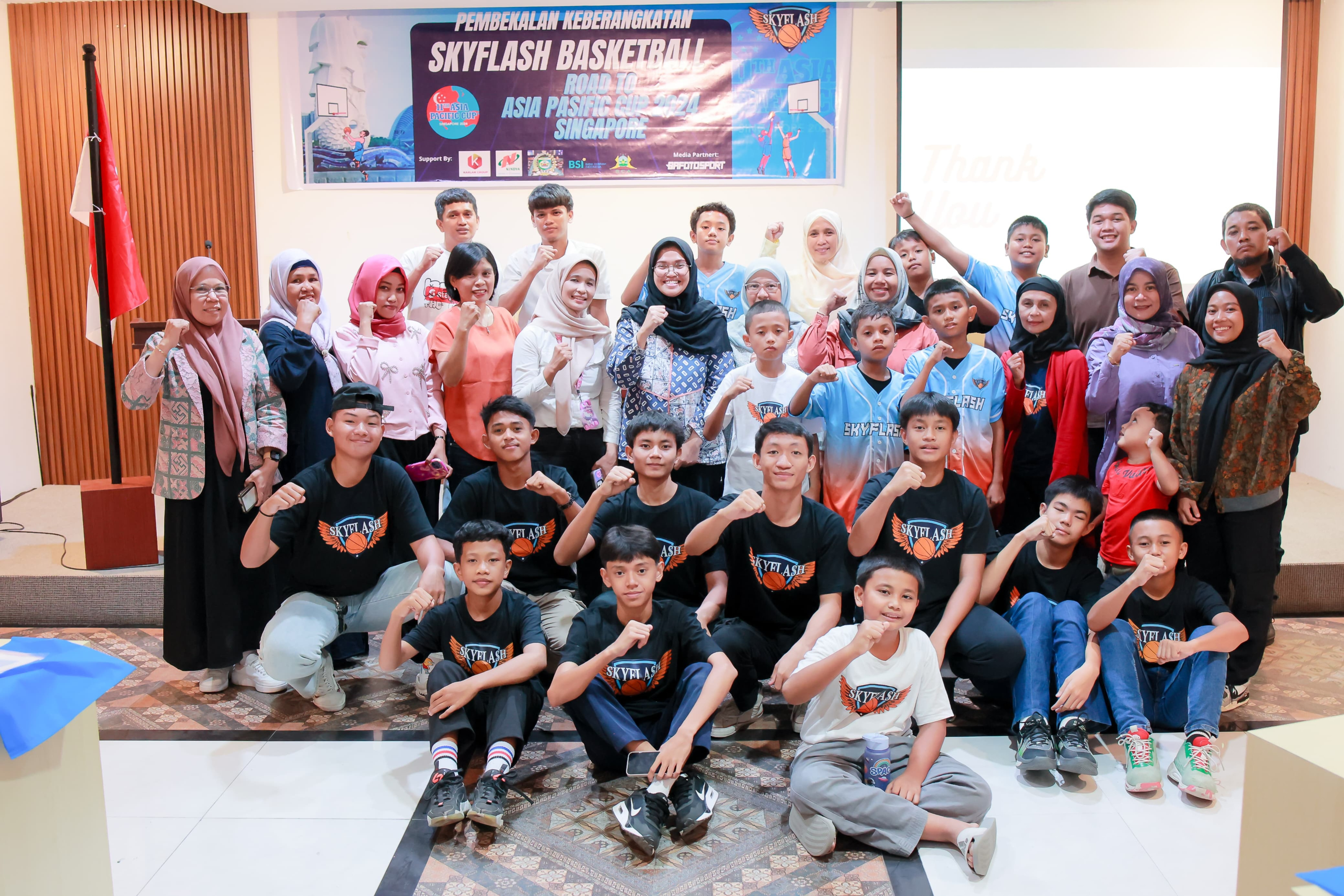 17 Pebasket Cilik Skyflash Wakili Palu Berlaga di Asia Pacific Cup 2024