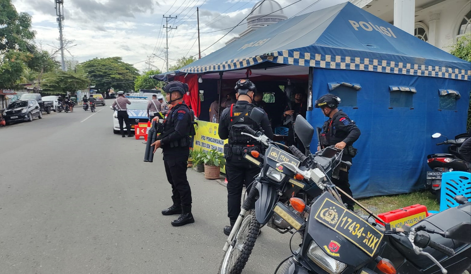 Brimob Masifkan Patroli Jelang Libur Nataru