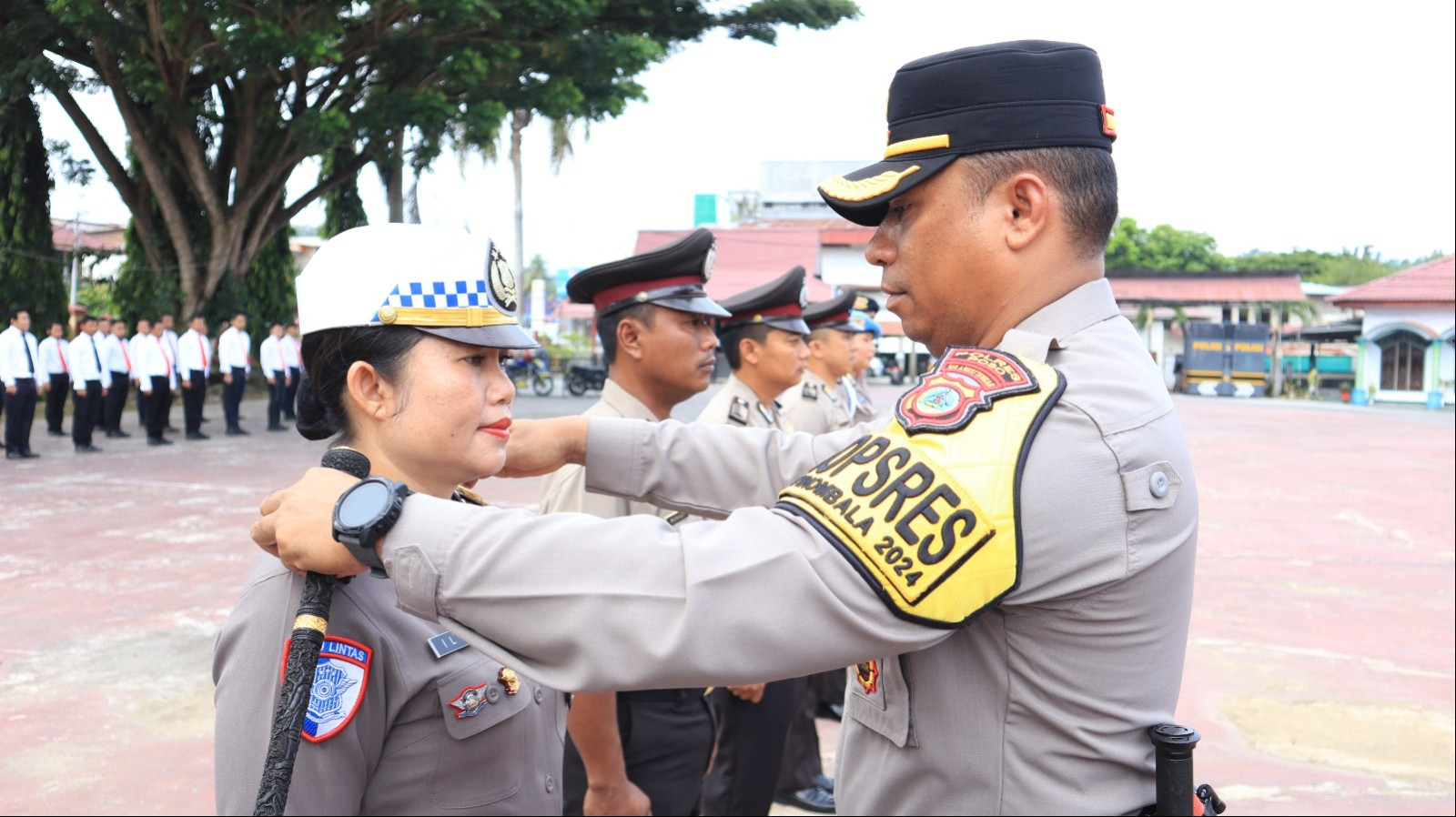 Puluhan Personel Polres Poso Naik Pangkat