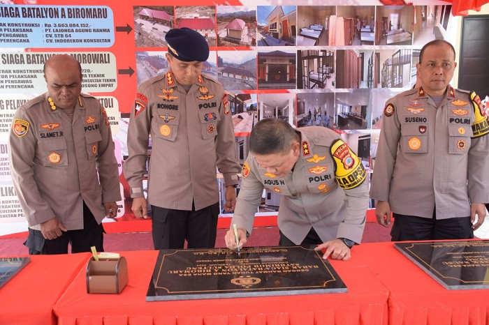 Kapolda Sulteng Resmikan Lima Infrastruktur Polri Senilai Rp21 Miliar Lebih