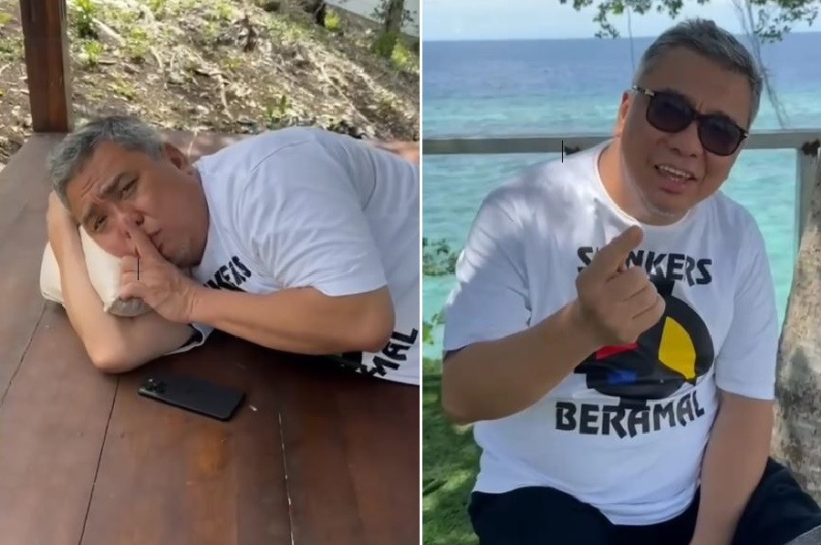 Minggu Tenang, Ahmad Ali Santai di Pantai: Jangan Lupa Sttt!