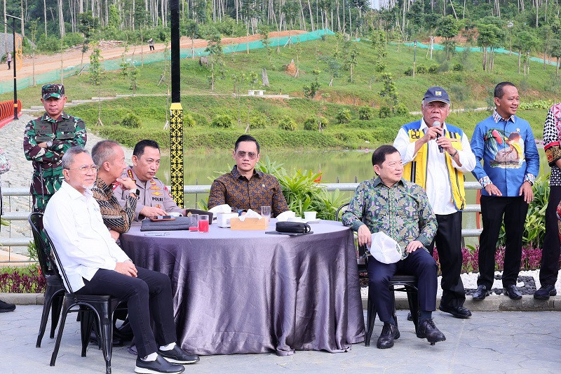 Menteri AHY Keliling IKN Bersama Presiden, Wapres, dan Menteri KIM
