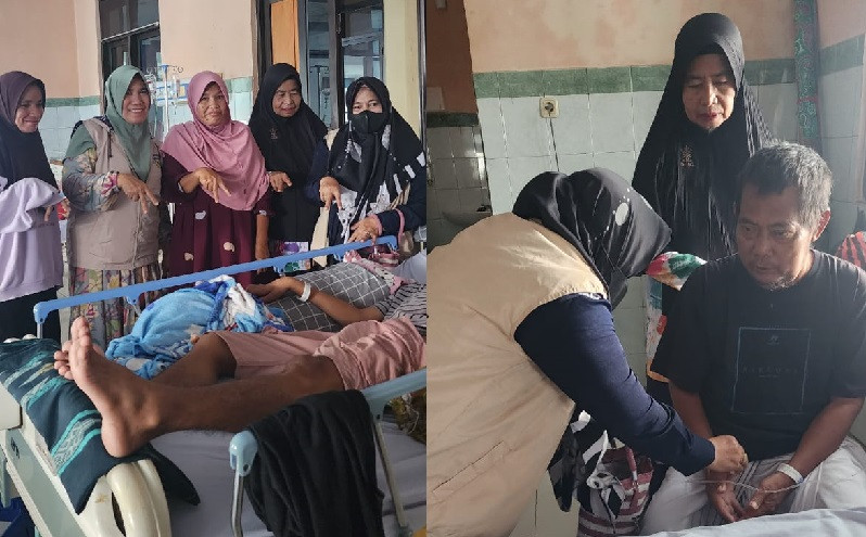 Perempuan BerAmal Parimo Semangati Pasien di RS Anuntaloko