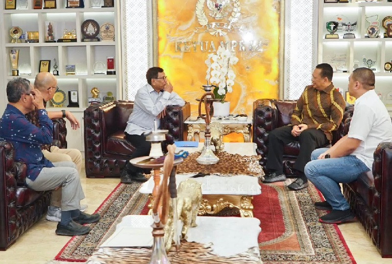 Terima Ketua Umum dan Pengurus PWI Pusat, Begini Pesan Ketua MPR Bambang Soesatyo