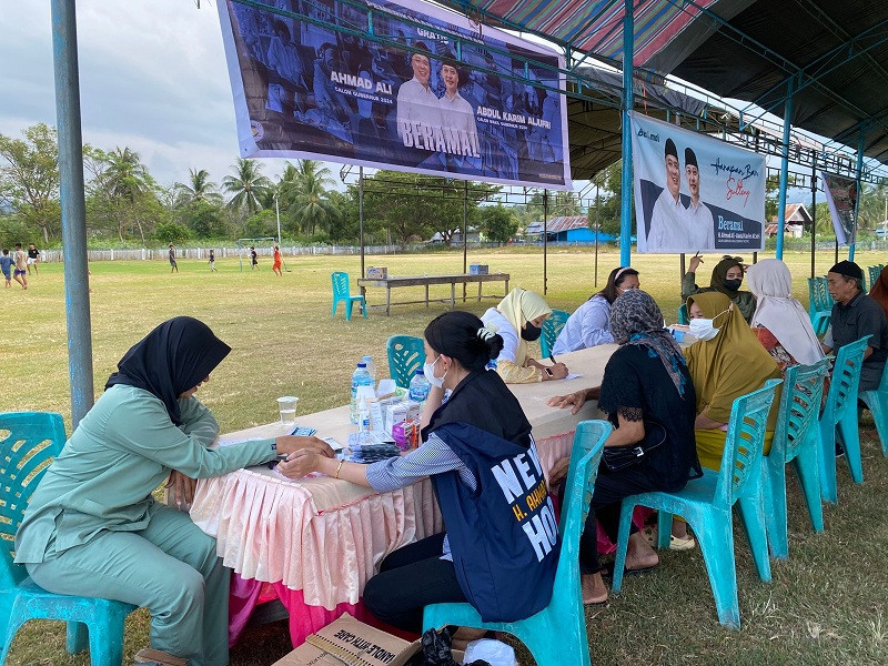 Dapat Layanan Kesehatan Gratis, Warga: Terima Kasih Pak Ahmad Ali