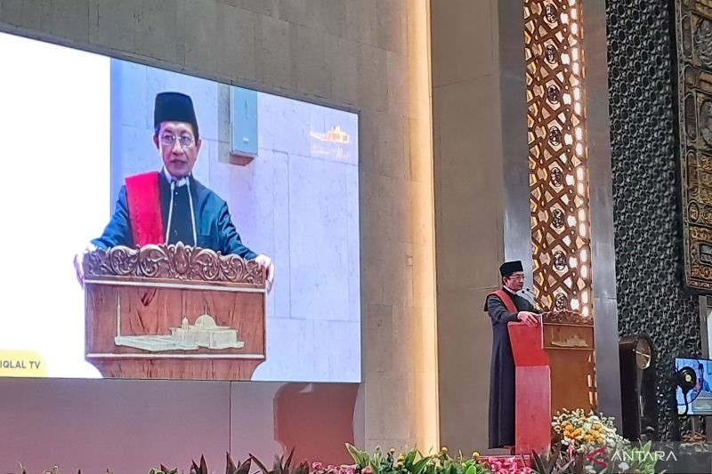 Menag Pimpin Gema Takbir Akbar Nasional Idul Fitri 1446 H di Istiqlal