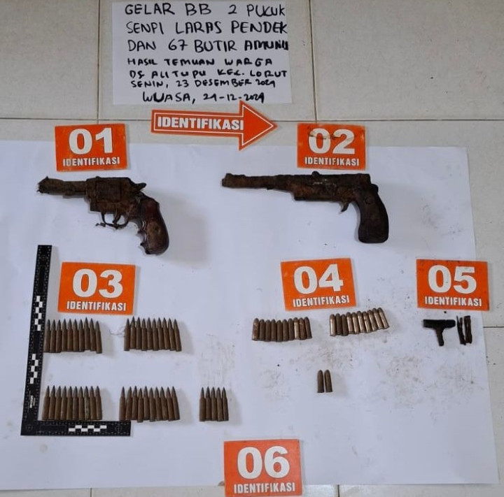 Polisi Amankan Senjata Rakitan dan Amunisi  di Desa Alitupu Poso