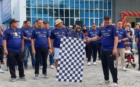 HUT Imigrasi ke-75, Kanwil Imigrasi Sulteng Perkuat Sinergi Lewat Fun Walk