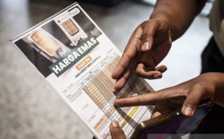 Emas Antam pada Senin Naik Rp23.000 ke Angka Rp1,894 Juta Per Gram