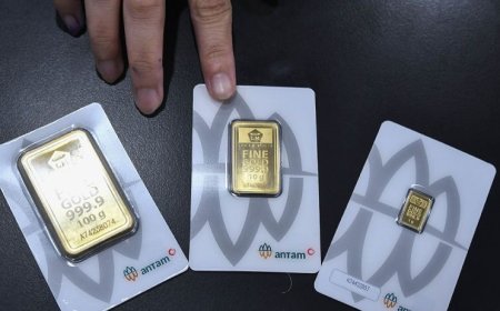 Harga Emas Antam Hari Ini Naik Tipis Rp4.000 Menjadi Rp1,923 Juta/ Gram