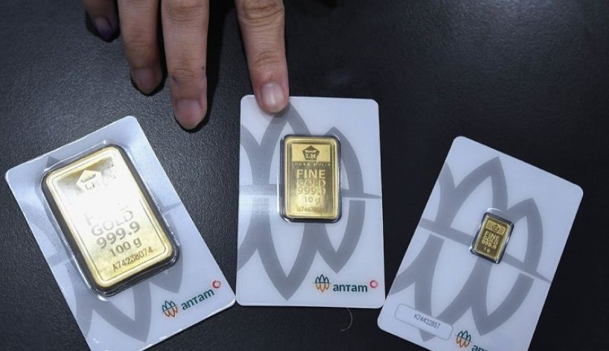 Emas Antam Hari Ini Anjlok Rp23.000 Kembali ke Angka Rp1,871 Juta/ Gram
