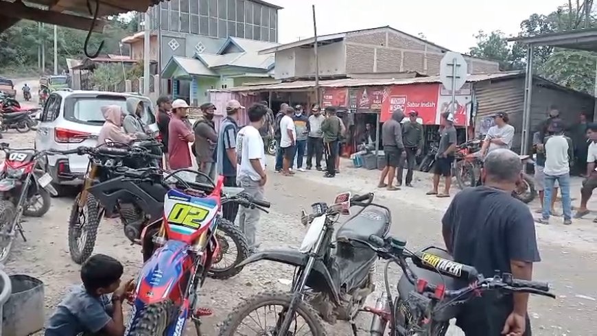 Lagi Warga Lingkar Tambang Tutup Jalan Masuk ke Lokasi Tambang Anak Perusahaan PT BRMS