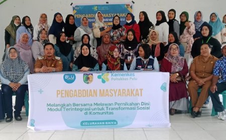 Poltekkes Kemenkes Palu Latih Kader Kesehatan Jadi Agen Perubahan Anti Pernikahan Dini