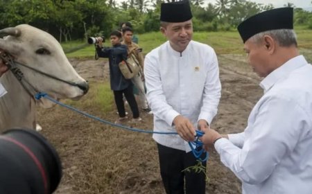 Menteri Transmigrasi Shalat Idul Adha 1446 H Bersama Warga Transmigran Bulupontu Jaya