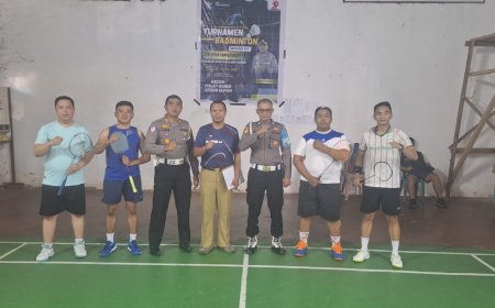 Polres Poso Gelar Turnamen Bulu Tangkis