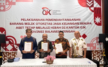 OJK Sulteng Hibahkan Barang Kepada Yayasan Alkhairat