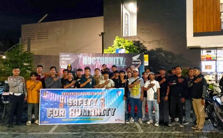 Honda Sulteng Buat Gebrakan Positif Baru melalui Nocturnity Riding