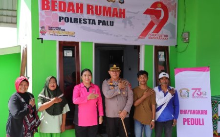 Bedah Rumah Bhayangkara, Hadiah Nyata untuk Warga Gawalise