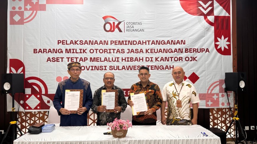 OJK Sulteng Hibahkan Barang Kepada Yayasan Alkhairat