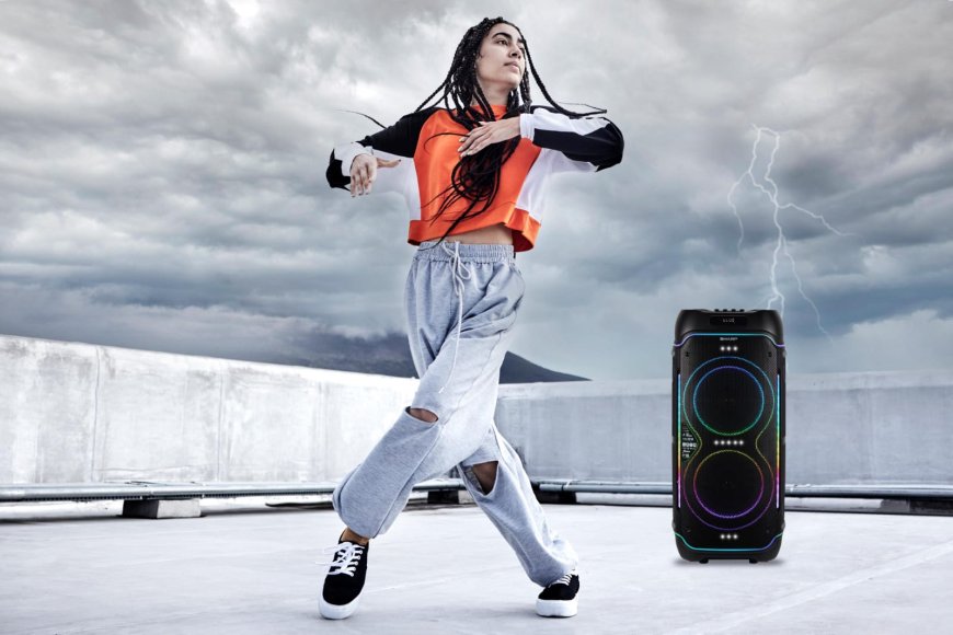 SHARP Luncurkan Party Speaker Stylish, Solusi Hiburan Portable Kekinian