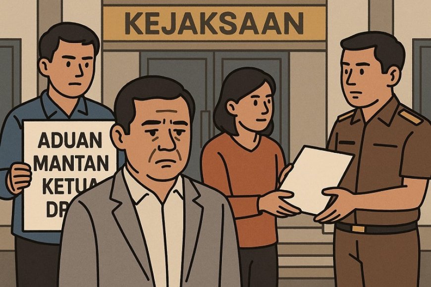 Mantan Ketua DPRD Morut Diadukan ke Kejati atas Dugaan Korupsi Bansos Covid