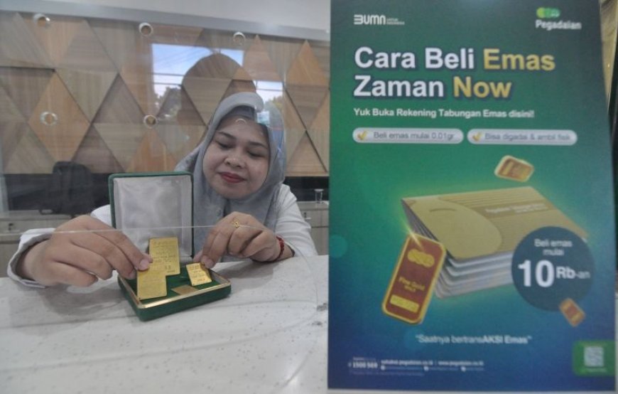 Emas di Pegadaian, Antam-Galeri24 Stabil, UBS Turun Tipis Hari Ini