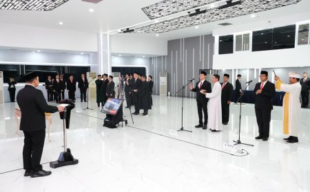 Lantik 79 Pejabat Struktural, Menteri Nusron Tekankan Semangat Nationwide dan Sistem Meritokrasi