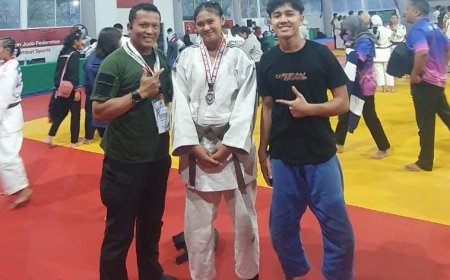Najwa Ufaira Harumkan Nama Sulteng, Sumbang Perak  di Kejurnas Judo Pelajar 2025