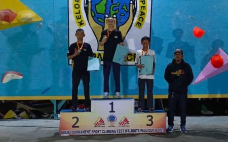 FPTI Sigi Rebut Juara Umum Peace Kaili Sport Climbing