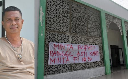 Ada Oknum Pejabat Minta Fee 15%  Proyek Masjid Al Habir Kantor Bupati
