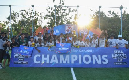 Persipal Juara Piala Menpora U-12 Regional Palu