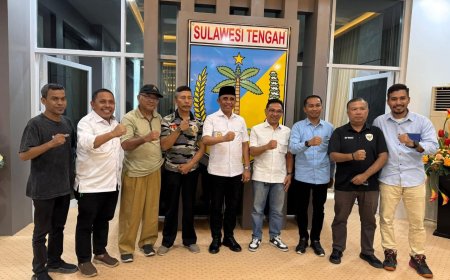 Pengurus KONI Sulteng dan Gubernur Bahas Raker, Musprov dan Hak Staf