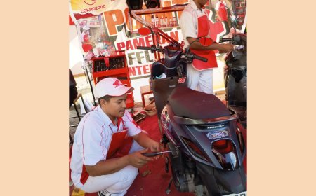 Meriahkan HUT ke-65 Kabupaten Banggai, Honda Gelar Safety Check dan Ganti Oli Gratis