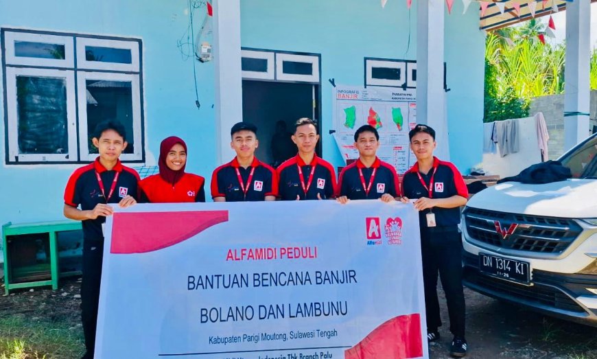 Alfamidi Bantu Korban Banjir di Bolano Lambunu