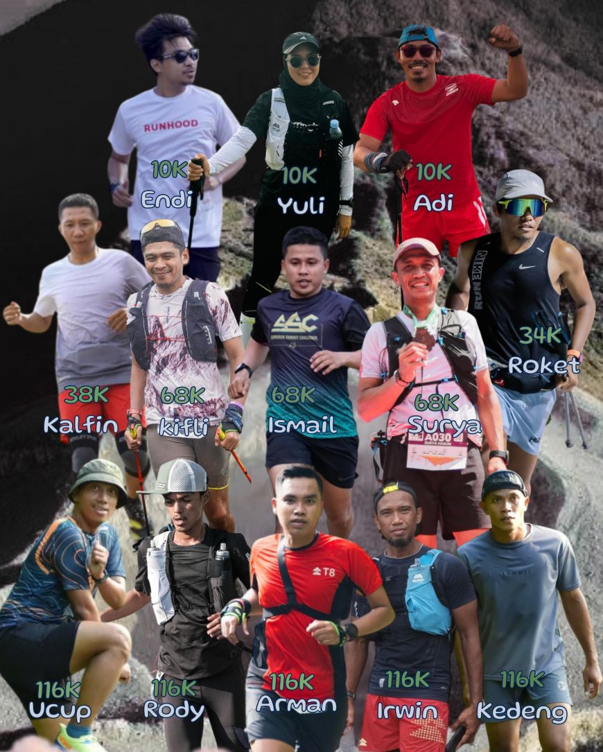 11 Pelari Sulteng Sukses Jadi Finisher Ultra-Trail MANTRA Runners 2025