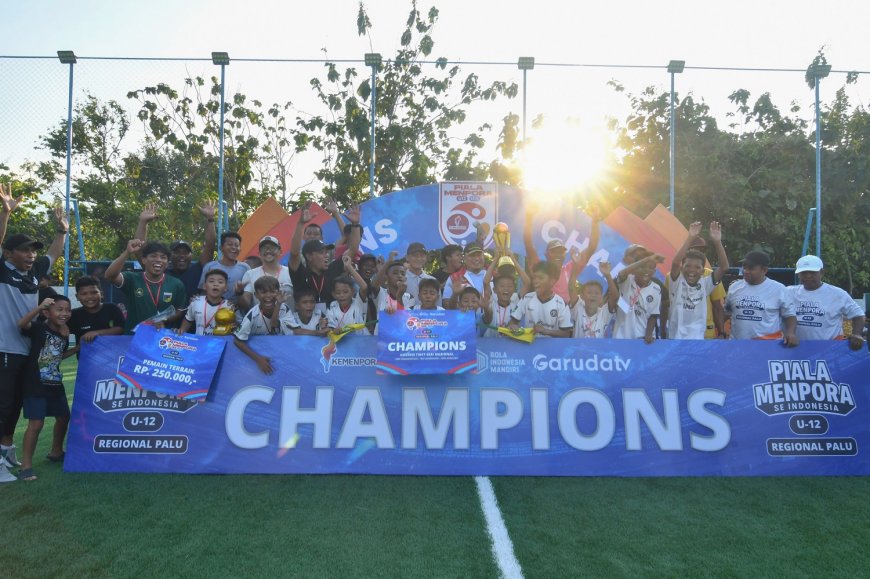 Persipal Juara Piala Menpora U-12 Regional Palu