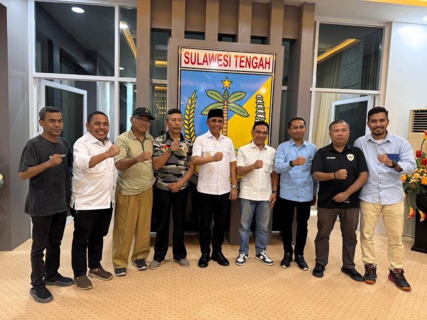 Pengurus KONI Sulteng dan Gubernur Bahas Raker, Musprov dan Hak Staf
